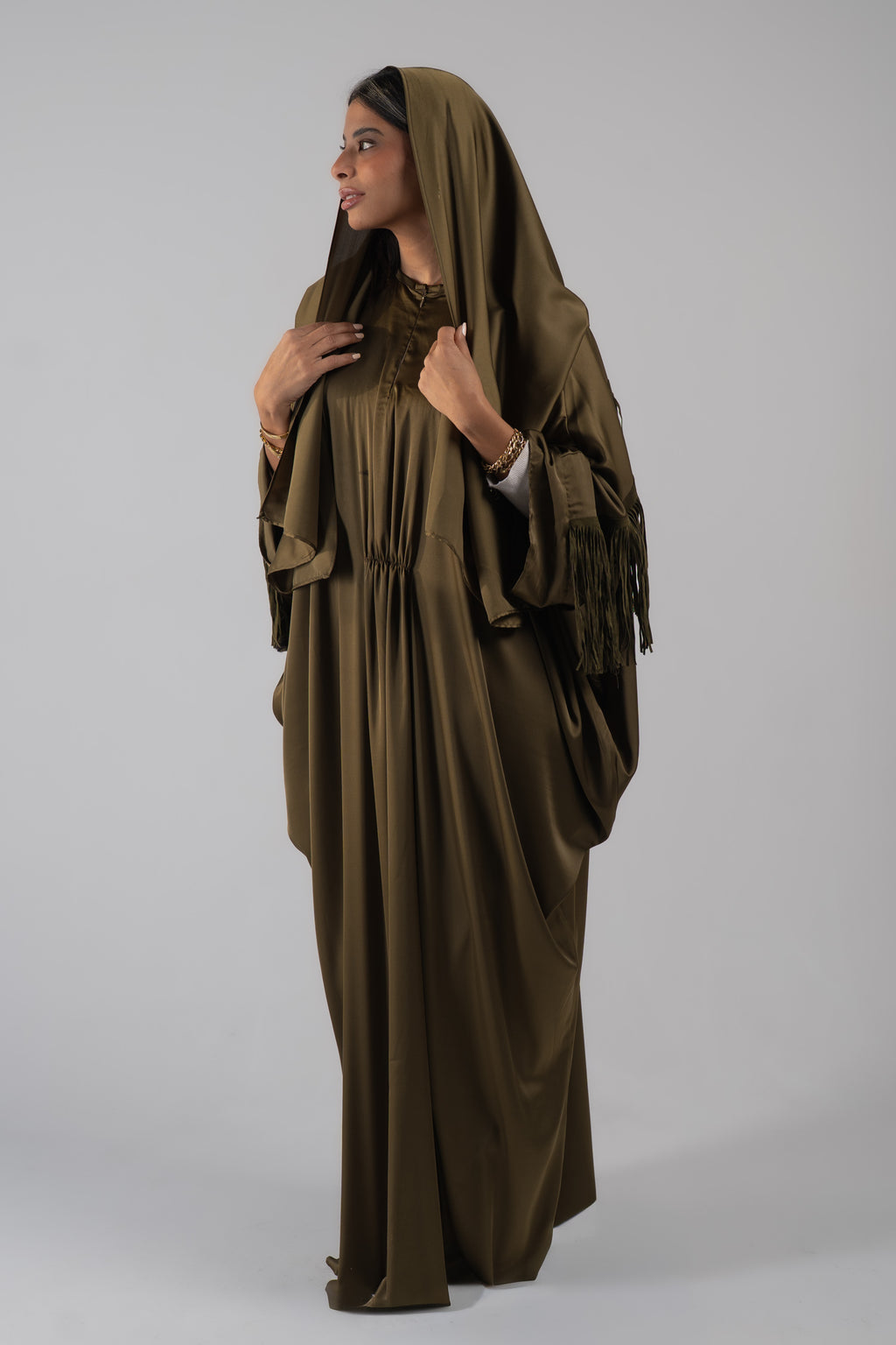 daree abaya dark brown