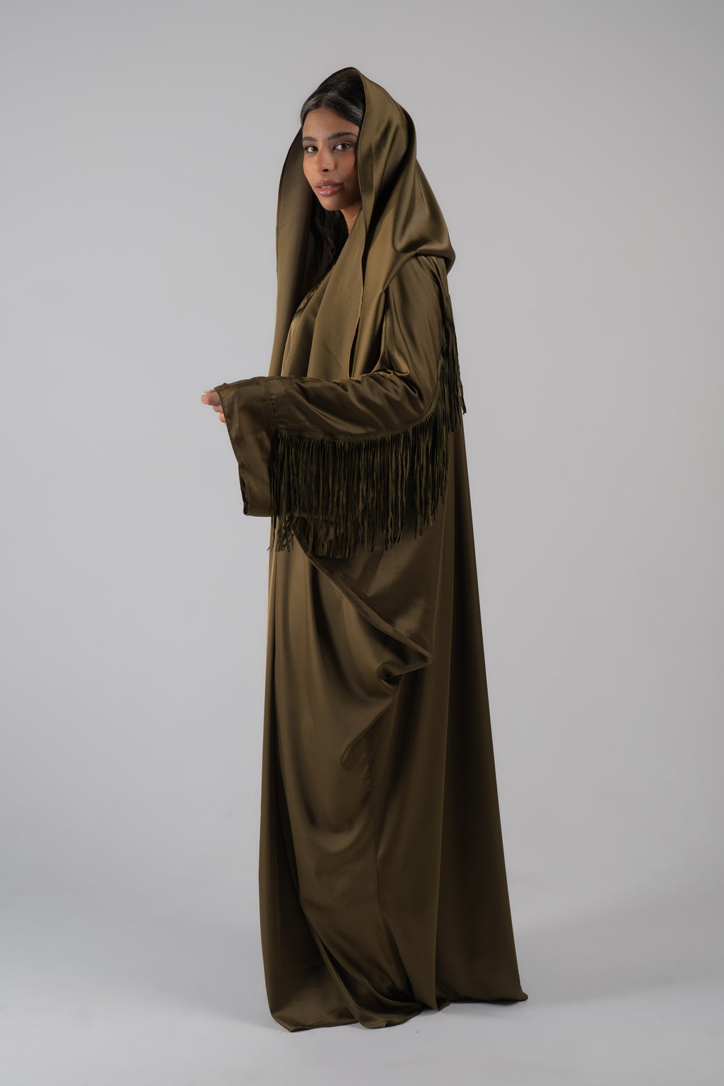 daree abaya dark brown